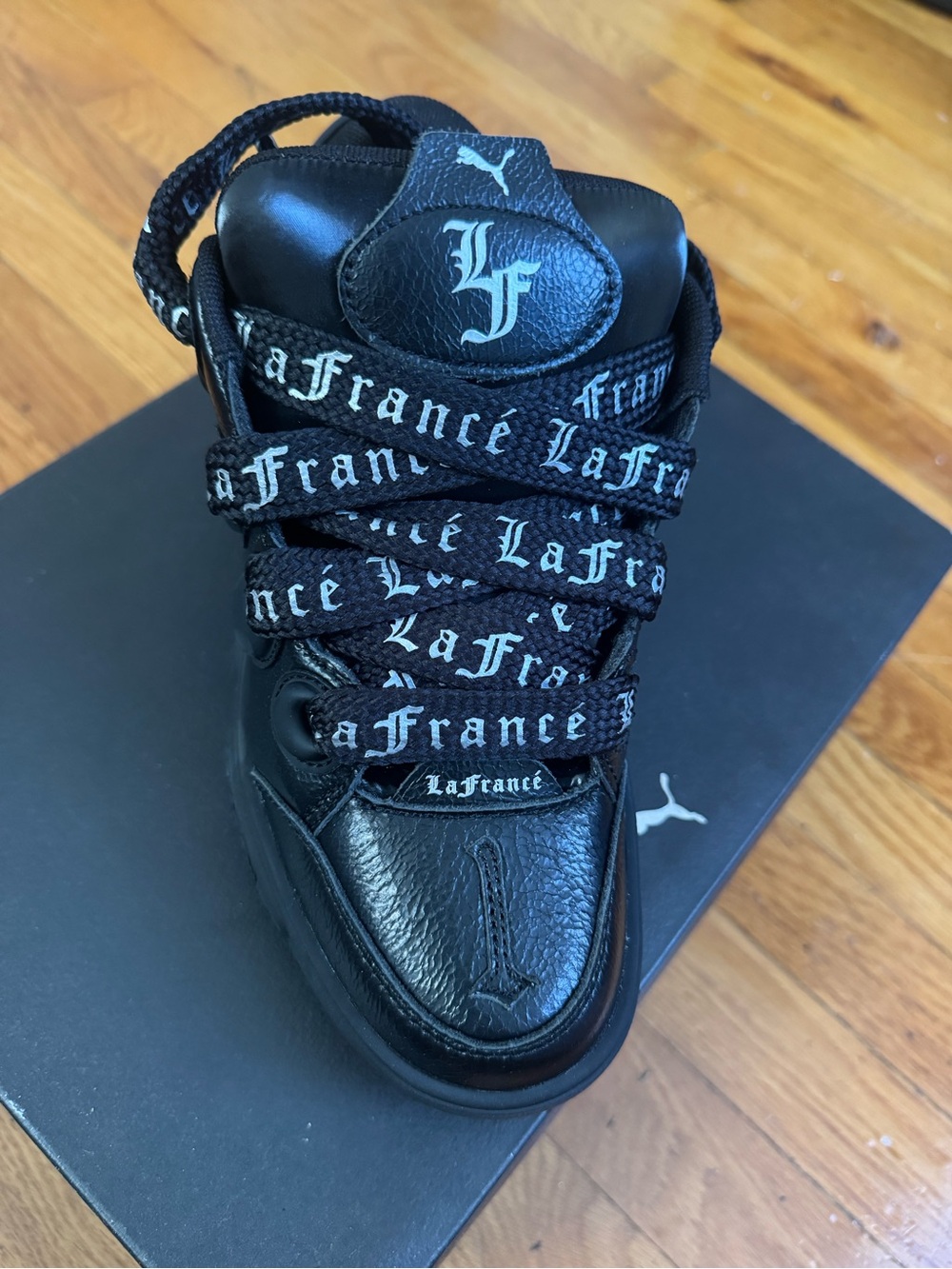 Puma Kids Black LaFrance Lace-Up Sneaker